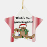 Nallevärlds bäst Granddauther prydnad Juldekoration