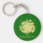 Namaste - jag bugar till dig (i grönt) nyckel ringar