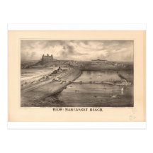 Nantasket strand Massachusetts i 1879 Vykort