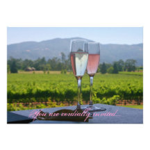 Napa Valley bröllopinbjudningar