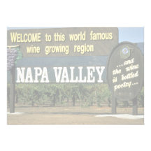 Napa Valley Kalifornien, USA Anpassade Inbjudan