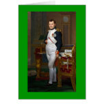 Napoleon mig i hans studiemålning på hälsningkort