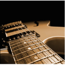 Nära övre för elektrisk gitarr - kryddig orange photo cut outs