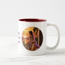 Nära övre "för Nile solnedgång" Kaffe Mugg