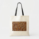Närbild av unpopped popcornkernelsstruktur tote bag