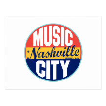 Nashville vintageetikett vykort