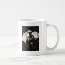 Nästan vitnejlikor 3 kaffe koppar