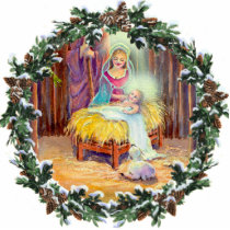 NATIVITY & KRAN av SHARON SHARPE Photo Cutouts