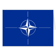 Nato-flagga Hälsnings Kort