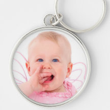 Nätt babyfotonyckelring