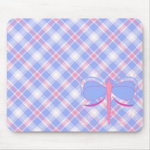 Nätt blått- och magentaslända Mousepad Musmattor