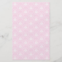 Nätt blek - rosa damastast mönster med white. full färg flygblad