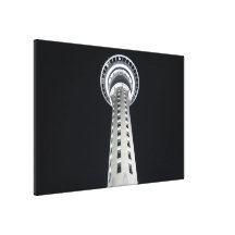 natt för auckland himmeltorn canvasdukar med gallerikvalitet