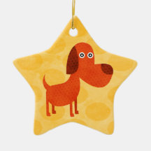 nätt hundprydnad julgranskulor