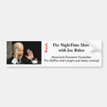 Natt med Joe Biden Bildekal