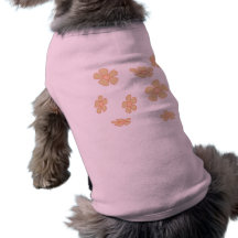 Nätt pastellblommor djur tee shirt