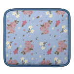 Nätt rosa- & blåttblommönster för shabby chic sleeves för iPads