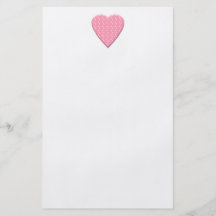Nätt rosa jordgubbehjärta på White. Full Färg Flygblad