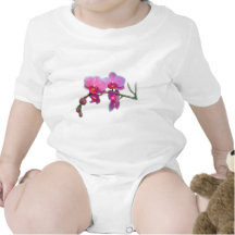 Nätt rosa orchidblommor tee shirts