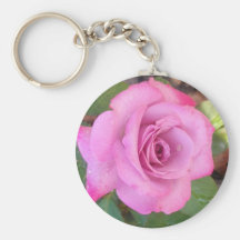 Nätt rosa ros nyckel ringar