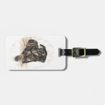 Naturligt öron för DobermanPinscherhund Bag Tag