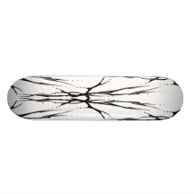 Naturligt trä för stam- fantasi för hjortskalletat skateboards