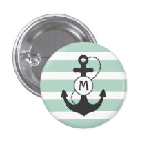 Nautical Anchor Monogram Pin