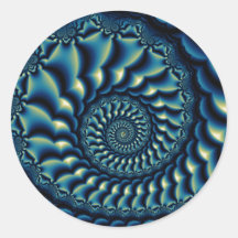 Nautilus Rund Klistermärke
