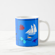 Nautisk dröm kaffe koppar