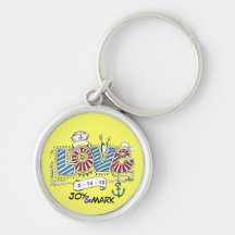 Nautisk kärlekpersonlig Keychain Nyckel Ringar