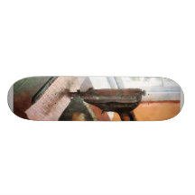Near snöregardin för symaskin skate board deck