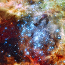 Nebulastjärnan för 30 Doradus samla i en klunga Photo Cut Out