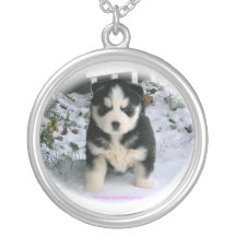 Neckless Akcsiberianhuskypups Anpassningsbar Halsband