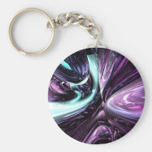 Nedgång ut abstrakt Keychain Nyckel Ring