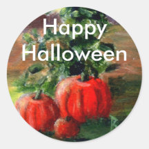Nedgånghappy halloweenklistermärke