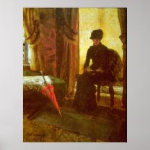 Nedslagen dam av James Ensor Affischer