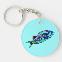 NeonParrotfish Keychain Keds Skor