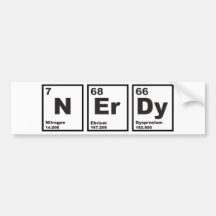 Nerdy inslag bildekaler