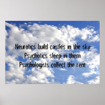 Neurotikerbyggandeslott i himmlen posters