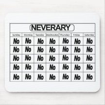 Neverary kalender mus matta