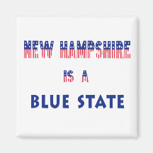 New Hampshire är statliga blått Magnet För Kylskåp