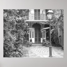 New Orleans borggård Posters