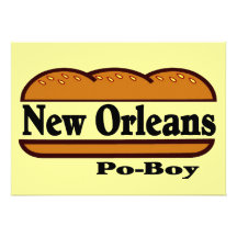 New Orleans Po pojke Individuella Inbjudningskort