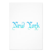 New York Anpassade Inbjudan