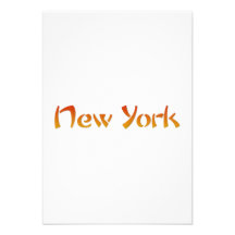 New York Anpassningsbara Inbjudningskort