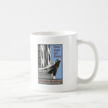 New York art déco - Chrysler byggnadörn Kaffe Koppar