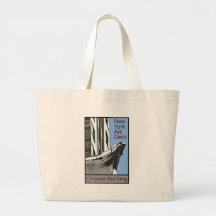 New York art déco - Chrysler byggnadörn Tote Bags