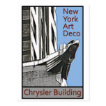 New York art déco - Chrysler byggnadörn Vykort