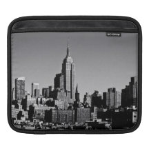 New York City horisont i svartvitt Sleeves För iPads