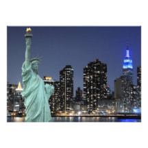 New York City horisont på natten tänder, Midtownma Tillkännagivanden